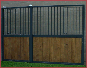 Painted Modular Horse Stall Front